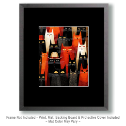 That One Cowboy in the Crowd - Funny Cat Wall Art