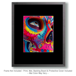 Brilliant Skull Mask Close-Up - Día de Muertos Art