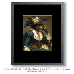 Señora Fumando Porro de Marihuana - Día de Muertos Art