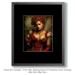 Red Wine Fairy - Artwork of Fairies