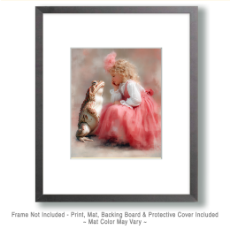 Young Princess with Her Toad - Fairy Art