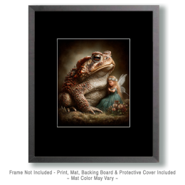 Young Fairy with Her Toad - Fairy Art