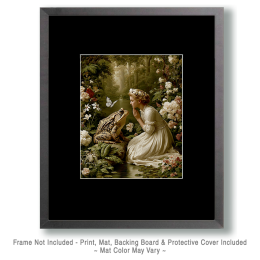 Maiden Talking to a Toad - Fairy Art