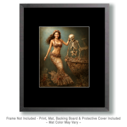 Mermaid Showing Her First Love - Coastal Art Print