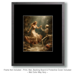 Mermaid Dancing with Captain Jack - Coastal Art