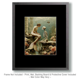 Mermaid Explaining Life After Death - Coastal Art