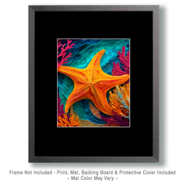 Bright Starfish - Ocean Life Art