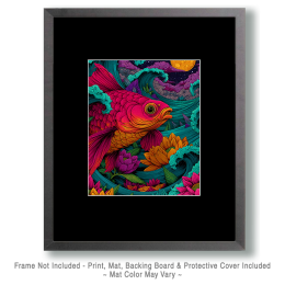 Fish Caught in a Storm - Ocean Life Art