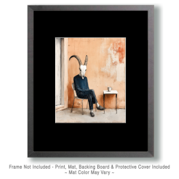 Goatman Waiting for You Southwestern Art