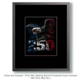 American Bald Eagle - USA 250 Wall Art Print