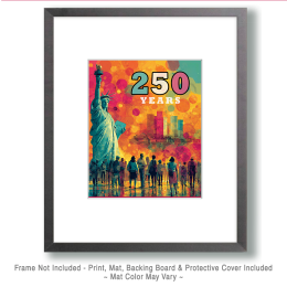 America's 250 Years Celebration - USA 250 Wall Art Print