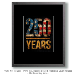 Grunge USA 250 Artwork - USA 250 Wall Art Print