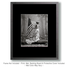 Young Angel Carrying the American Flag - USA 250 Wall Art Print