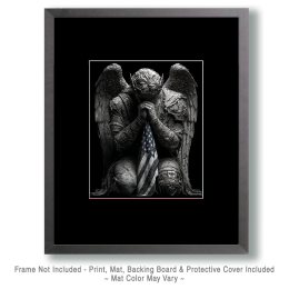 Archangel and American Flag - USA 250 Wall Art Print