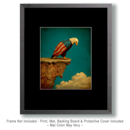 Bald Eagle Looking Down - USA 250 Wall Art Print