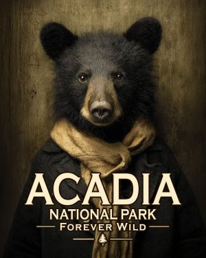 Acadia National Park - Maine - Forever Wild - Portrait of Black Bear Youth