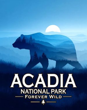 Acadia National Park - Maine - Forever Wild - Wild Bear Spirit Wildlife