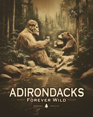 Adirondacks - New York State  - Forever Wild - Bigfoot Toasts Bear