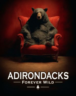 Adirondacks - New York State  - Forever Wild - Lazy Bear in Chair