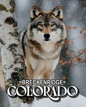 Alpha Wolf - Breckenridge, Colorado Souvenir Art Print