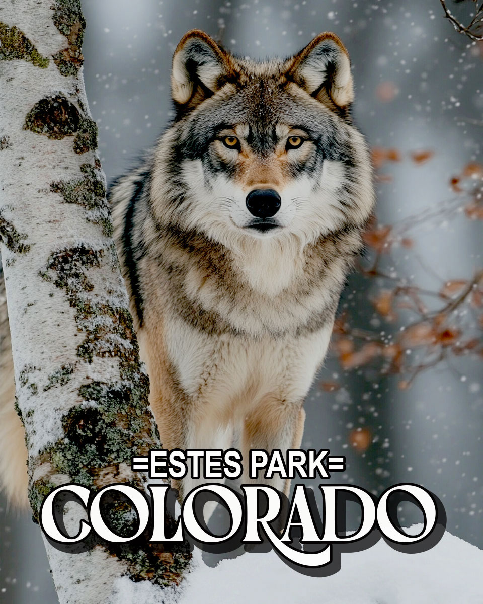 Alpha Wolf - Estes Park Souvenir Art Print