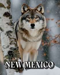 Alpha Wolf -  New Mexico Souvenir Art Print