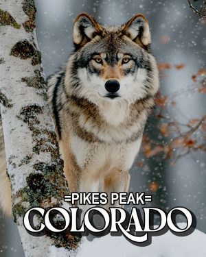 Alpha Wolf -  Pikes Peak Souvenir Art Print