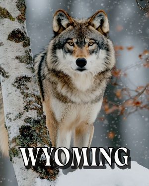 Alpha Wolf -  Wyoming Souvenir Art Print