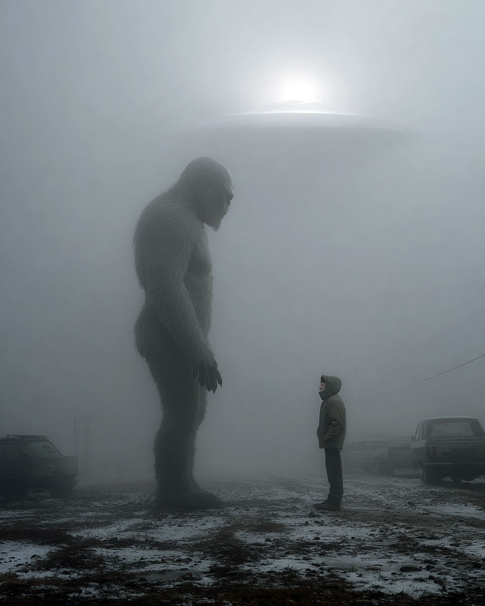 Brilliant Day -  Funny Bigfoot Artwork