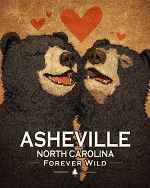Ashville North Carolina  - Forever Wild - Black Bears in Love
