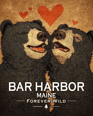 Bar Harbor - Maine - Forever Wild - Black Bears in Love