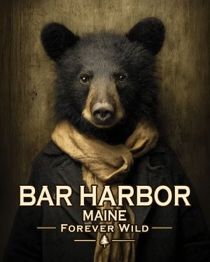 Bar Harbor - Maine - Forever Wild - Portrait of Black Bear Youth