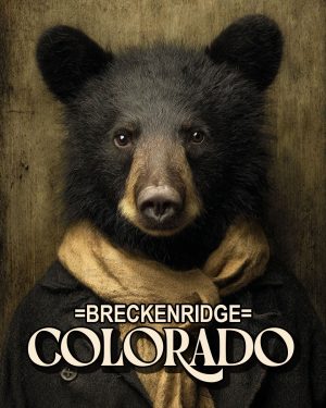 Baxter the Black Bear - Breckenridge, Colorado Souvenir Art Print