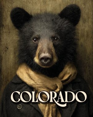 Baxter the Black Bear - Colorado Souvenir Art Print