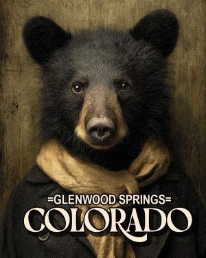 Baxter the Black Bear -  Glenwood Springs Souvenir Art Print