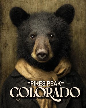 Baxter the Black Bear -  Pikes Peak Souvenir Art Print
