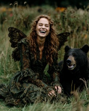 Bears are Pretty Funny - Fairy Art Print