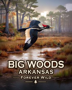 Big Woods Arkansas  - Forever Wild Ivory Billed Woodpecker