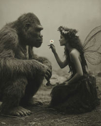 This is For You - Vintage Bigfoot Art Print