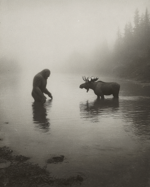 Hello, Old Friend - Vintage Bigfoot Art Print