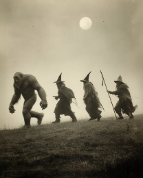 We'll Take Care of This, Follow Me - Vintage Bigfoot Art Print