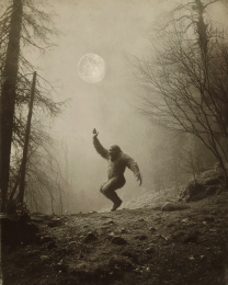 Dancing Like Nobody's Watching - Vintage Bigfoot Art Print