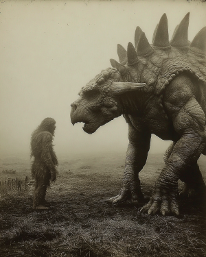 It's Not Easy Being This Big - Vintage Bigfoot Art Print