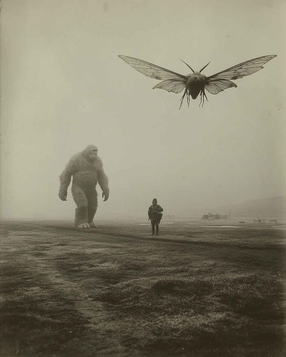 Which One is the Scariest? - Vintage Bigfoot Art Print