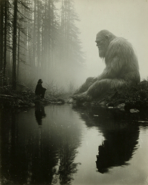 First Meeting with the Therapist - Vintage Bigfoot Art Print