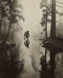Reflection - Vintage Bigfoot Art Print
