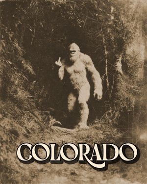 Bigfoot Giving the Finger - Colorado Souvenir Art Print