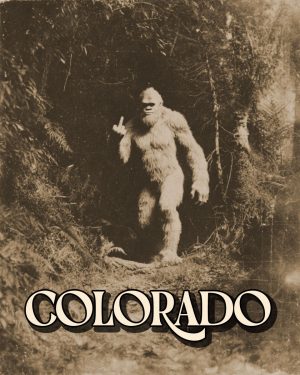 Bigfoot Giving the Finger - Colorado Souvenir Art Print