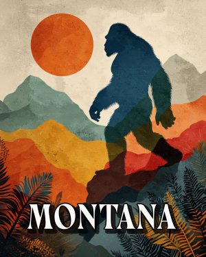 Bigfoot Spirit -  Montana Souvenir Art Print