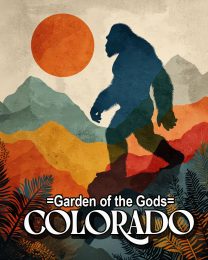 Bigfoot Spirit - Garden of the Gods Souvenir Art Print